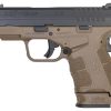 Springfield XDS Mod.2 3.3 Single Stack 45 ACP Pistol with Fiber Optic Sight and Two Tone FDE/Black Finish
