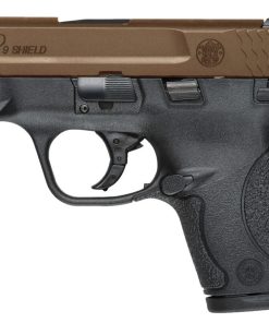 Smith & Wesson M&P9 Shield 9mm Centerfire Pistol with Thumb Safety and Bronze Cerakote Slide